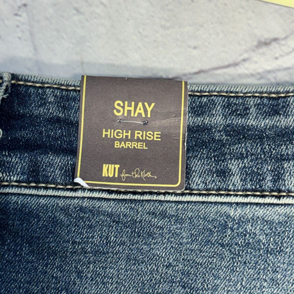 NWT Kut from the Kloth Shay High Rise Barrel Jeans Size 10 Denim D103 -4 - Picture 9 of 16